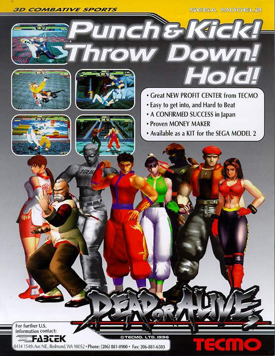 Dead or Alive Flyer: 1 Front